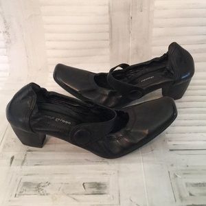 Paul Green Munchen black leather Mary Janes sz 8